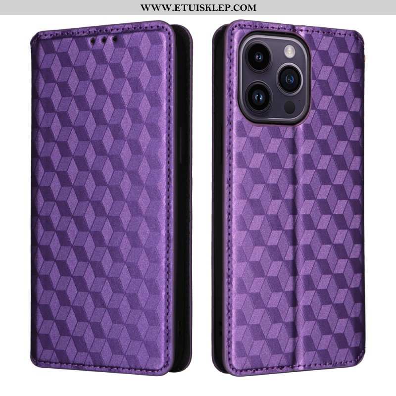 Etui Na Telefon do iPhone 15 Etui Folio Kostki 3d